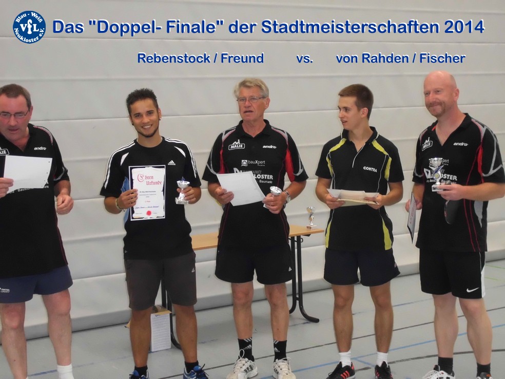 Das Finale im Doppel 2014